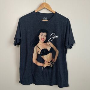 Selena Gray Music Graphic Crewneck Cotton Tee Shirt Size Large
